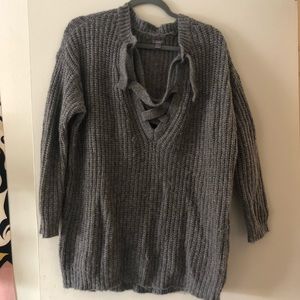 Aerie tie up sweater